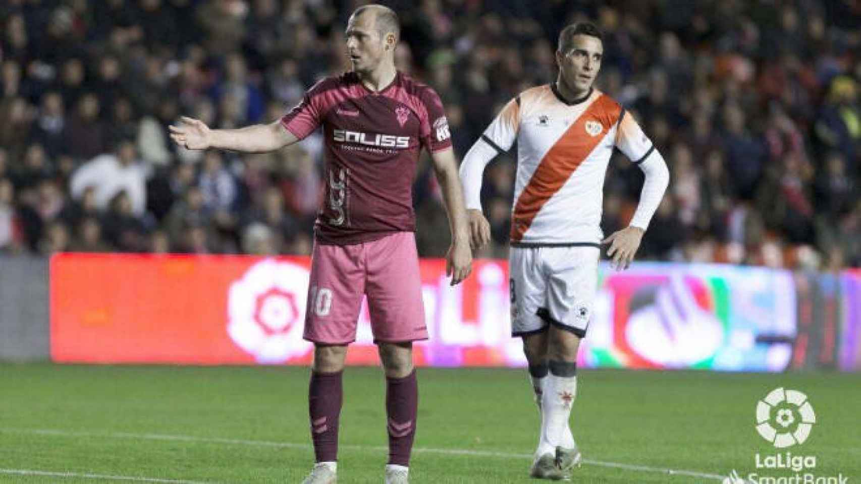 El último Rayo-Albacete fue suspendido por gritos a Zozulia