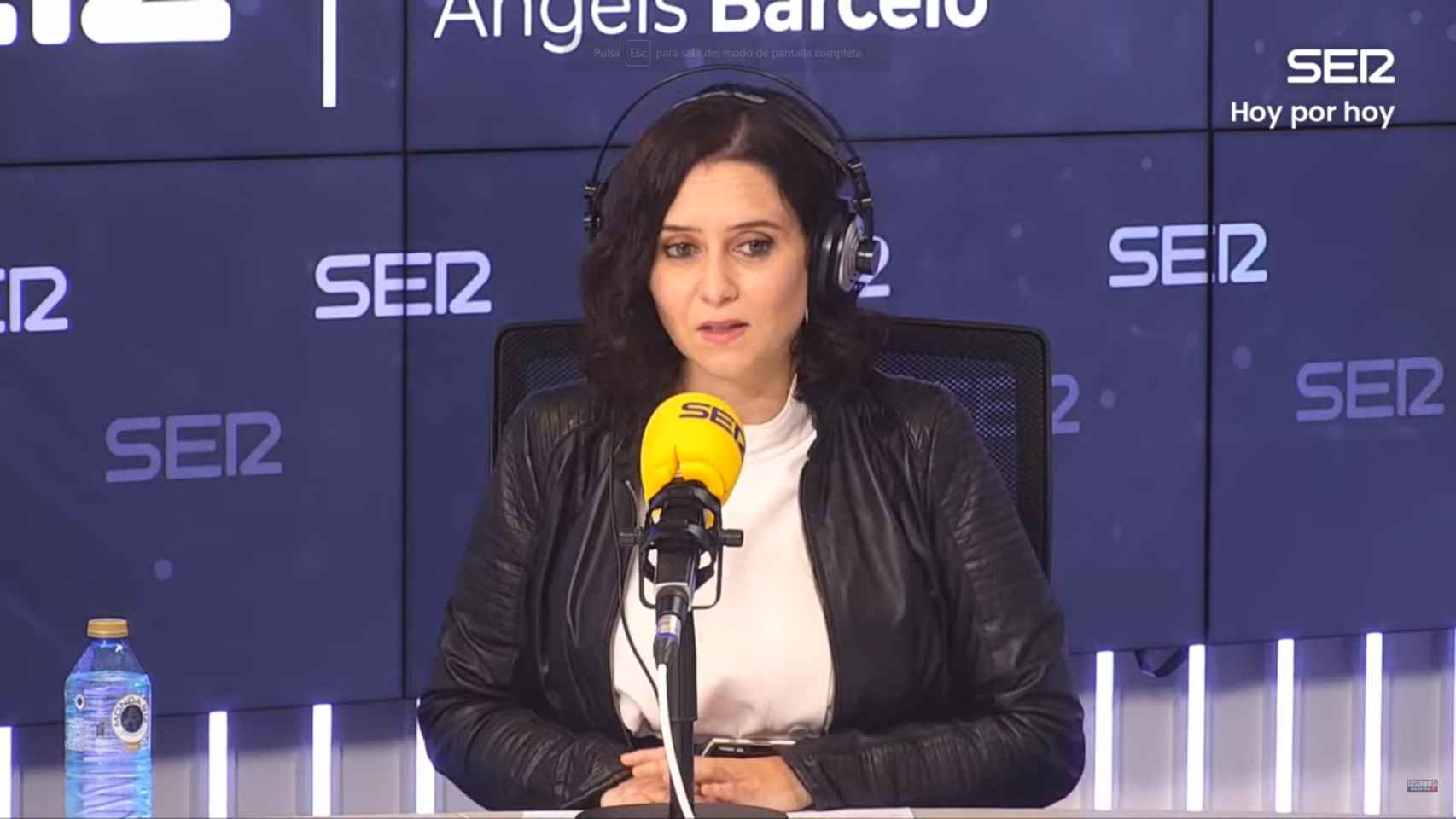 Isabel Díaz Ayuso, presidenta de la Comunidad de Madrid, en la Cadena SER.