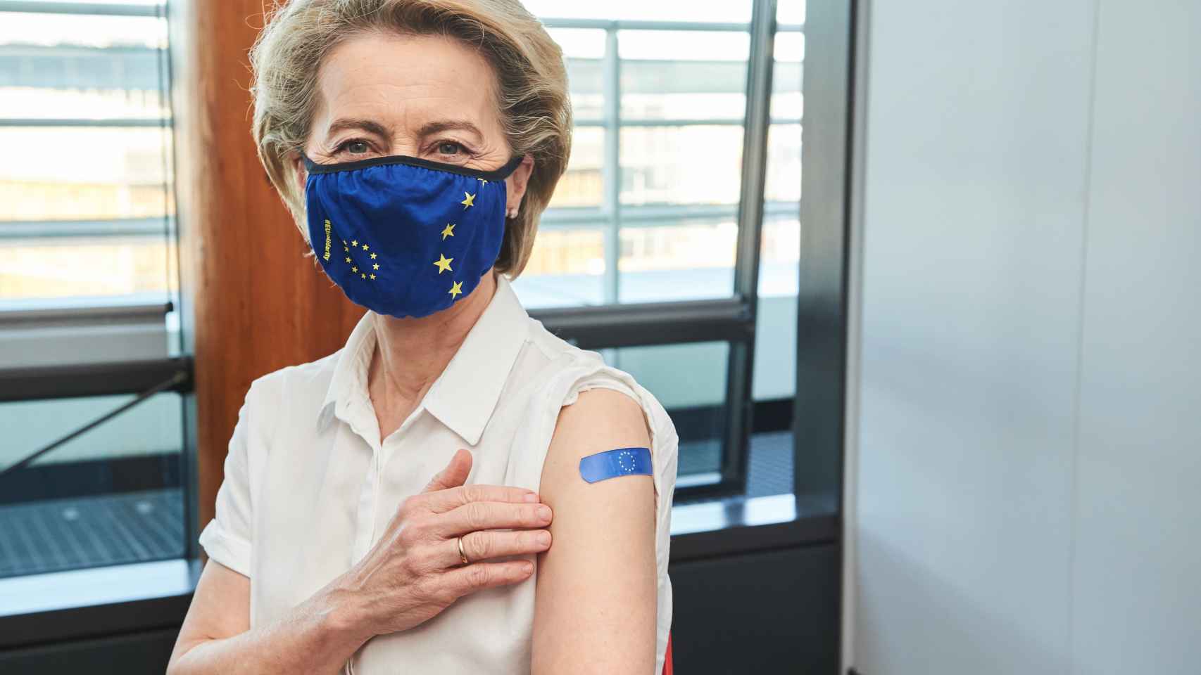 Ursula von der Leyen recibió la primera dosis de Pfizer-BioNTech el 15 de abril
