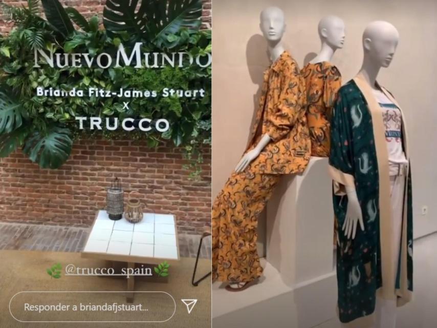 Imágenes de redes sociales de la presentación de la colección de Brianda para Trucco.