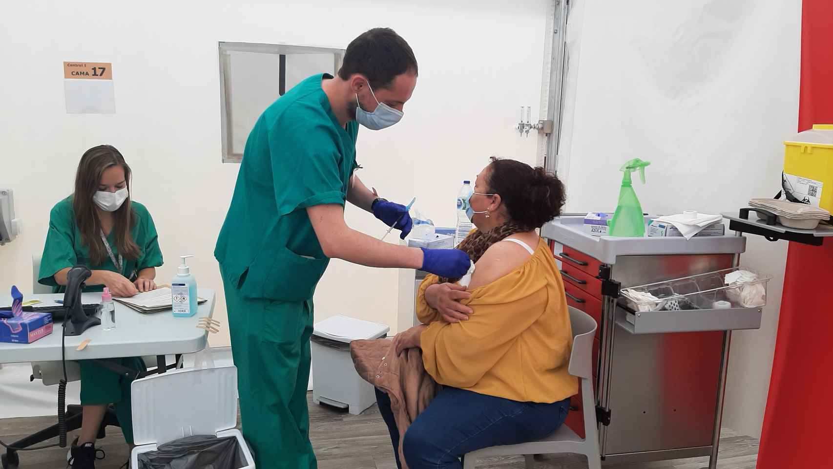 Punto de vacunación en la Comunidad Valenciana.