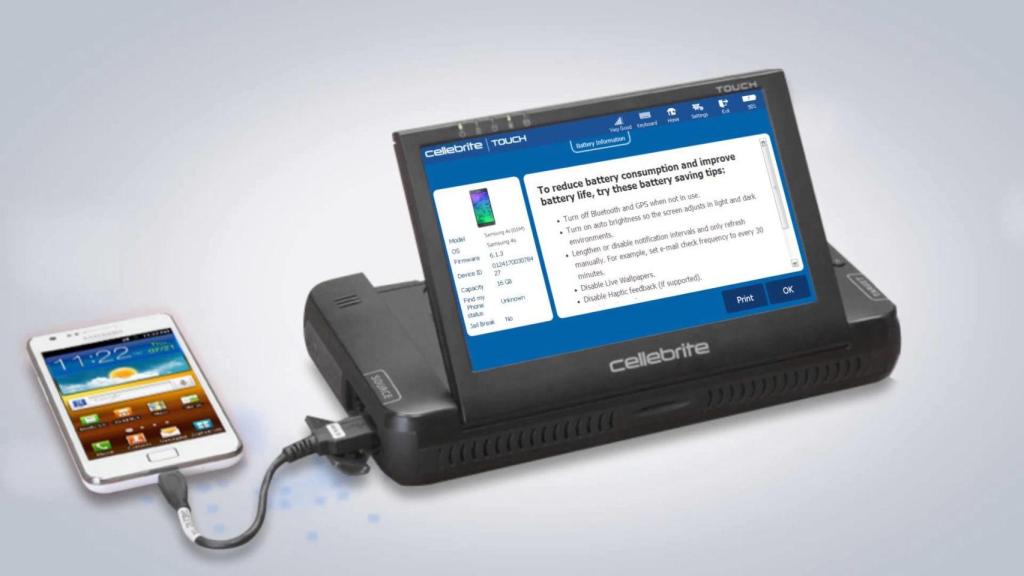 Cellebrite vende dispositivos y software para desbloquear móviles