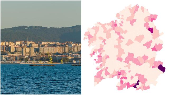 Covid: Los pueblos y ciudades más afectados de Galicia