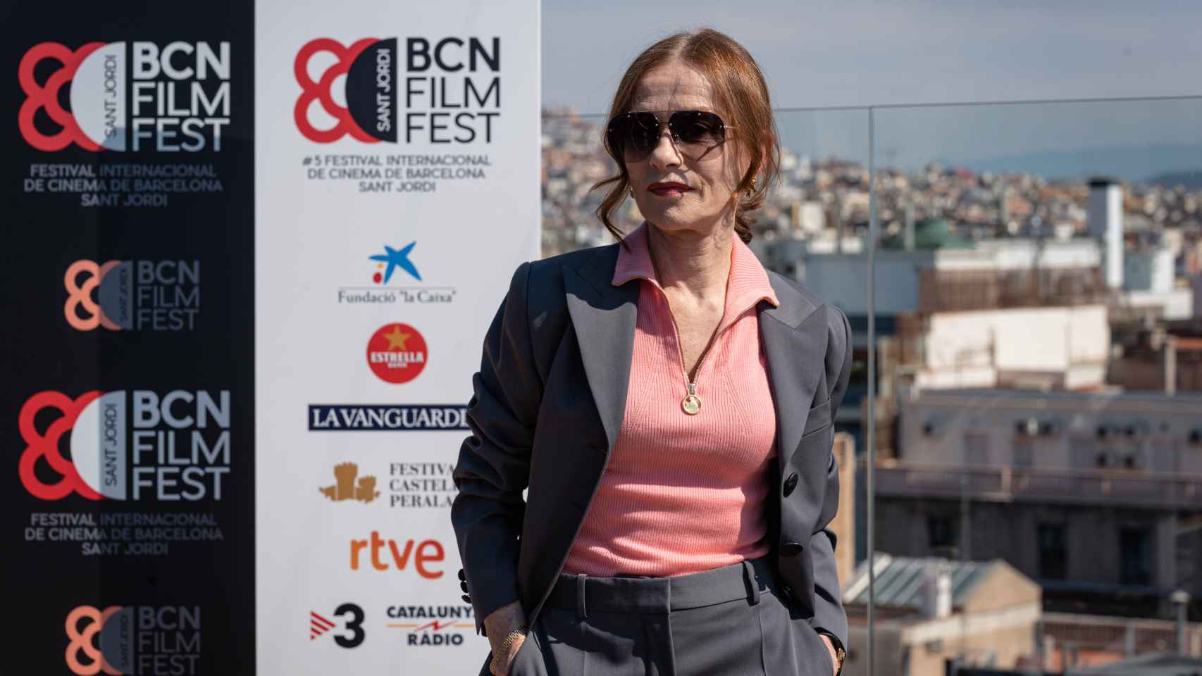Isabelle Huppert en el BCN Film Fest.