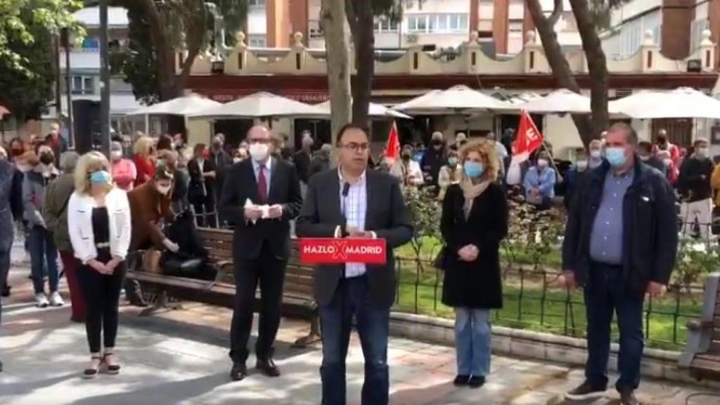 Momento en el que Santiago Llorente pronuncia las polémicas declaraciones