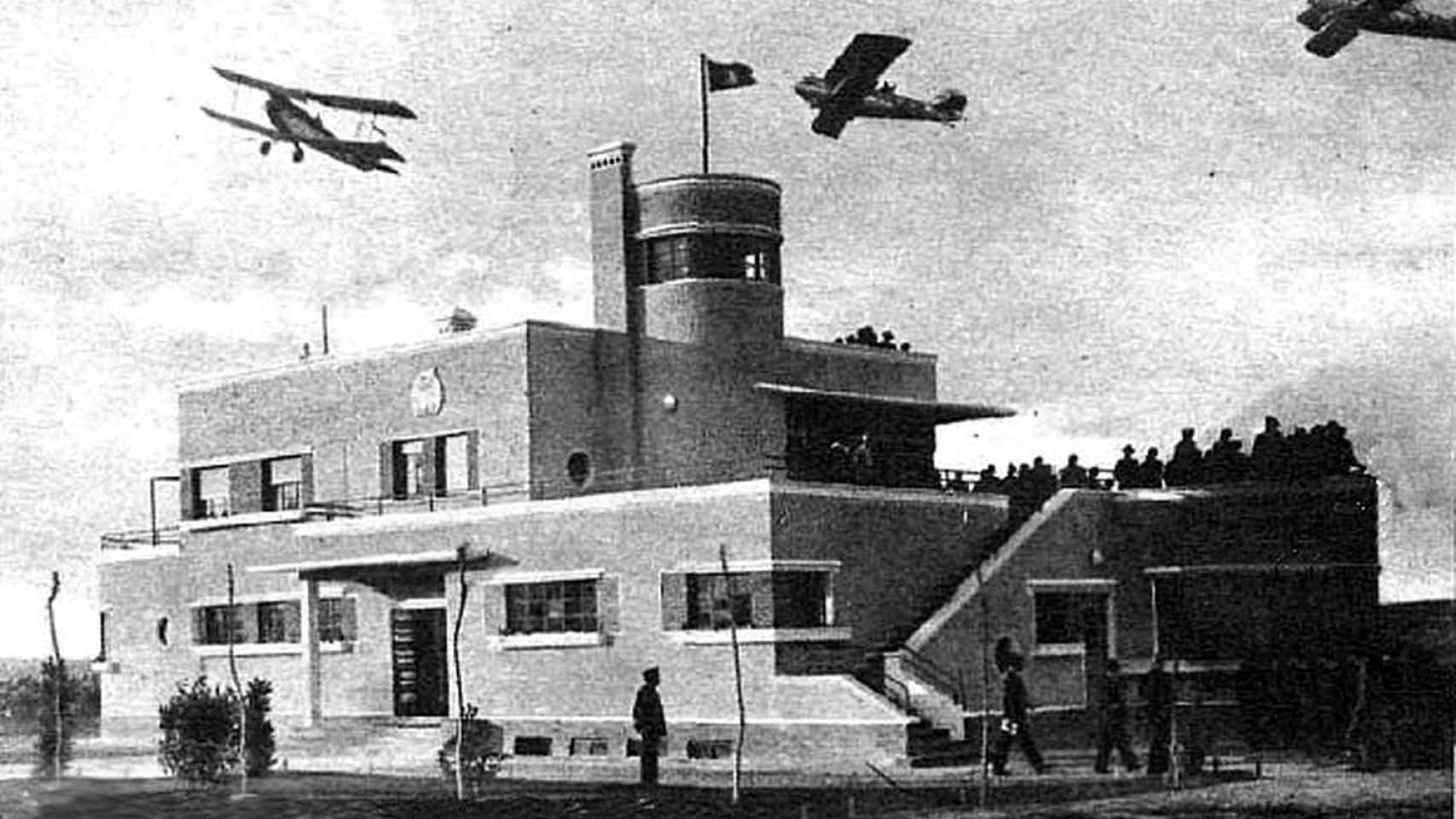 Aeropuerto de Madrid-Barajas 1931. Fuente: Mitma.