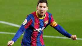 Lionel Messi celebra un gol