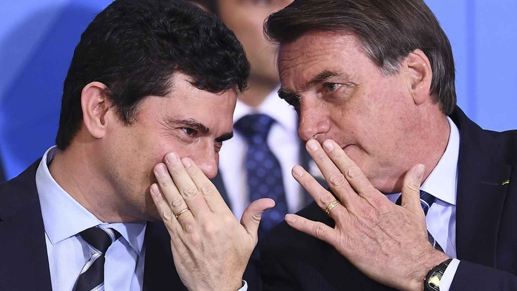 Sergio Moro y Jair Bolsonaro.