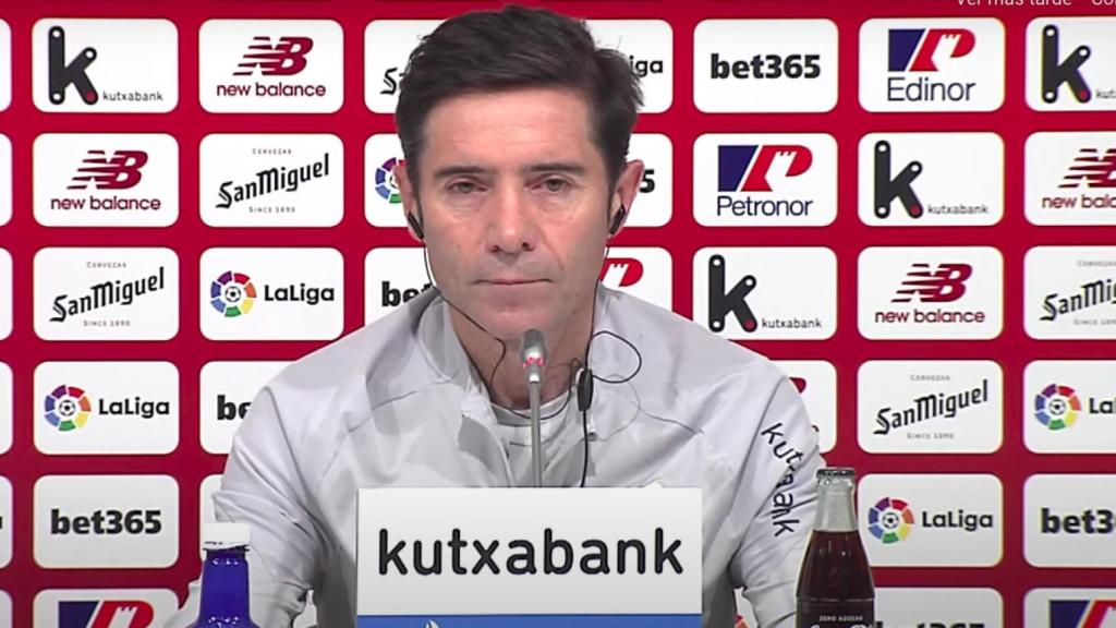 Marcelino, en rueda de prensa