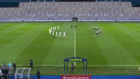 Minuto de silencio en el Real Madrid - Real Betis