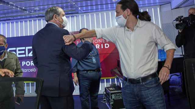 Gabilondo e Iglesias durante el último debate electoral.