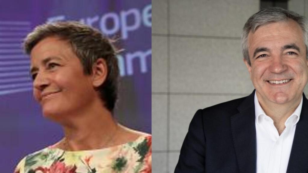 M. Vestager y L. Garicano.