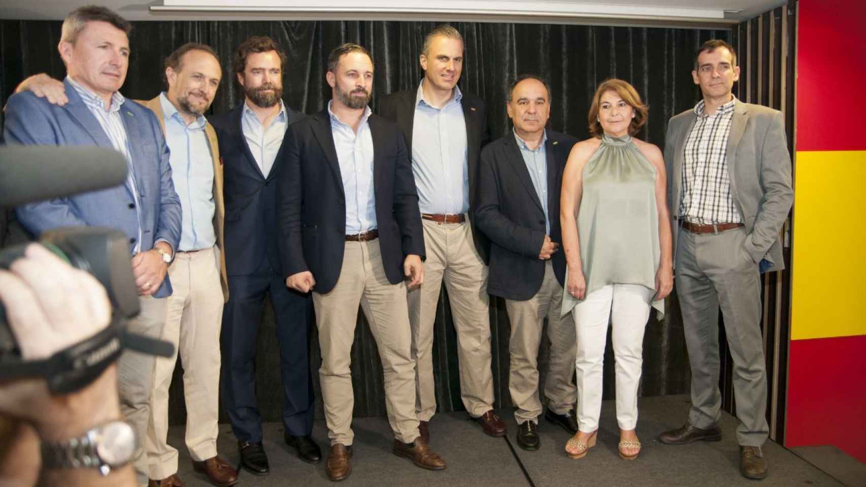 Los líderes de Vox en Murcia y Madrid antes del proceso de expulsión.