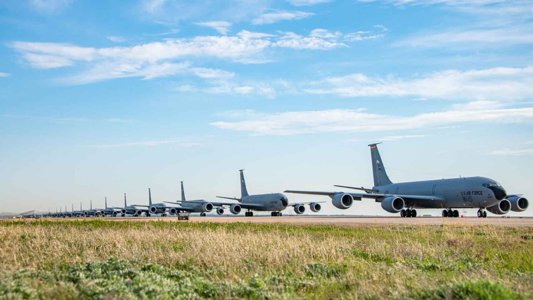 Aviones militares estadounidenses durante unos ejercicios en Oklahoma.