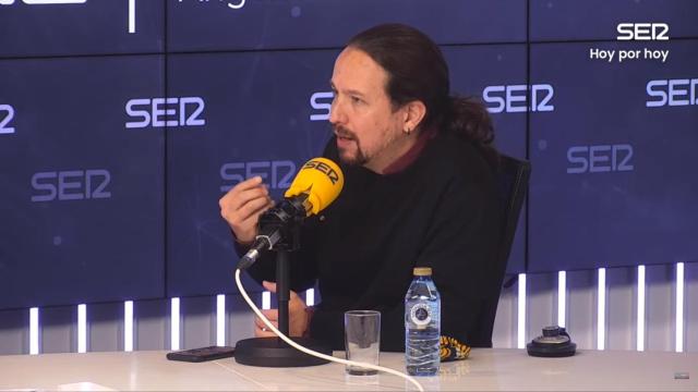 Pablo Iglesias, candidato de Unidas Podemos en las elecciones del 4-M, en la Cadena SER.