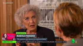 Marisa Paredes en su paso por 'Liarla Pardo'.