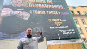 Cartel promocional de Desokupa en Madrid