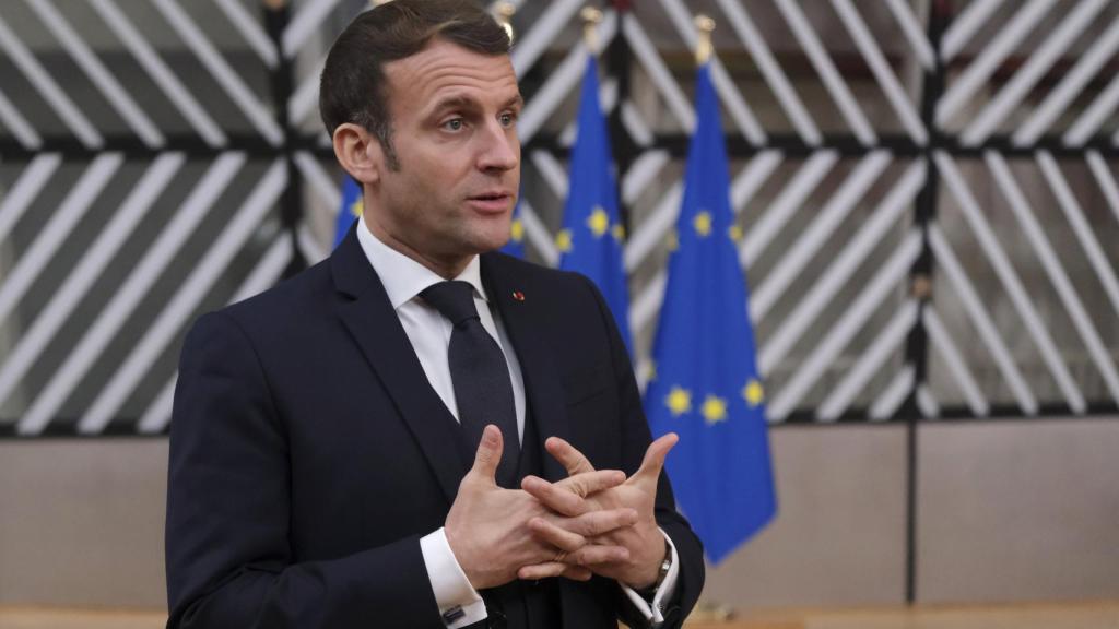 Emmanuel Macron, durante una reunión del Consejo Europeo en Bruselas