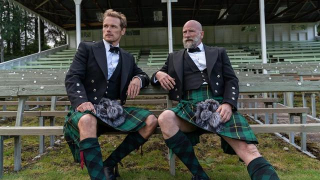 Sam Heughan y Graham McTavish.