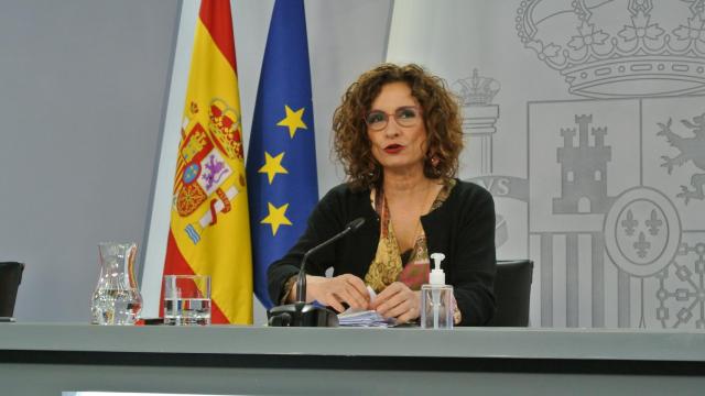 María Jesús Montero, ministra de Hacienda y portavoz, en rueda de prensa tras el Consejo de Ministros.