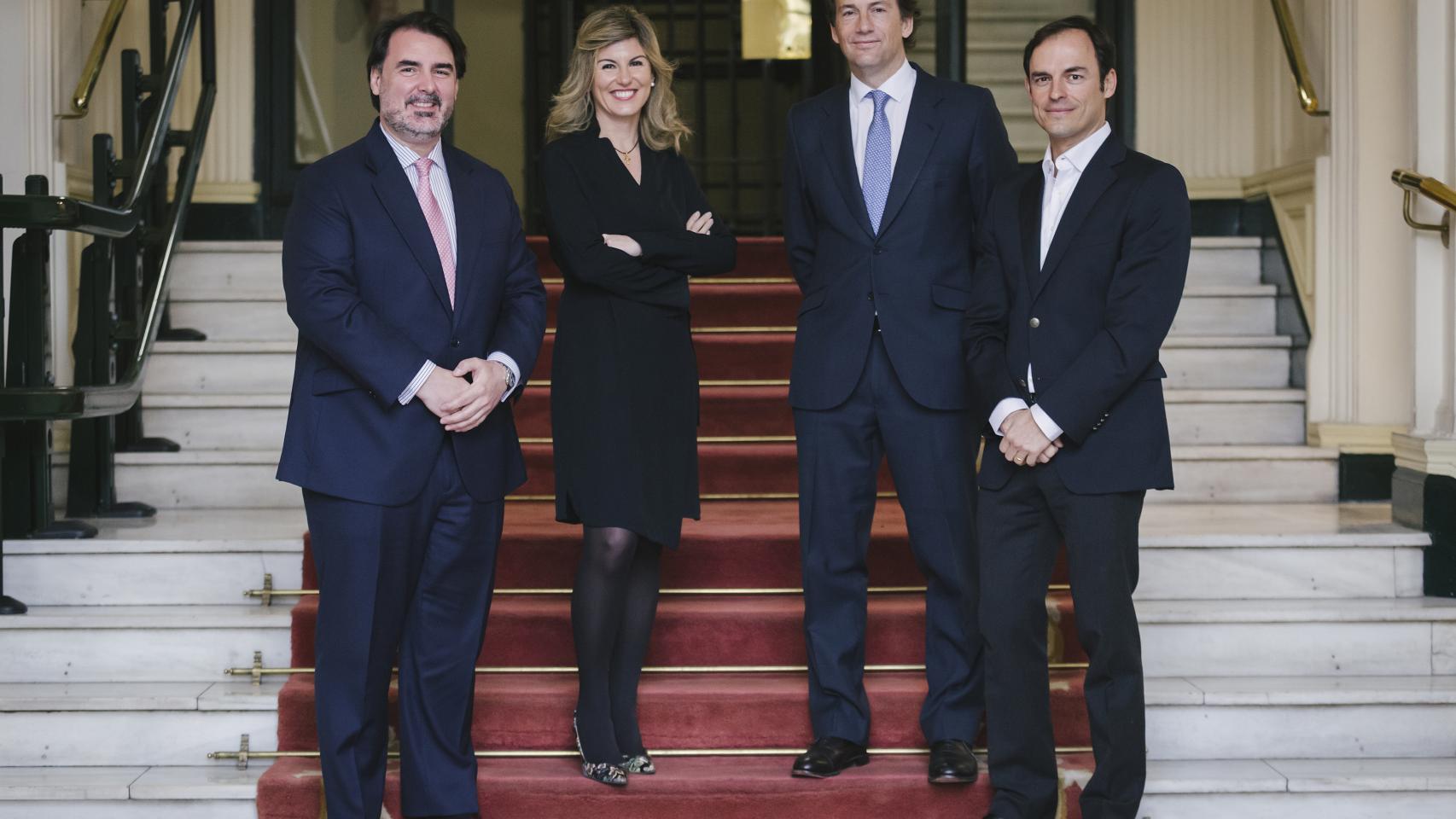 Jorge Coca, Ana Guzmán, Borja Durán e Iker Barrón, responsables de Wealth Solutions y Portocolom.