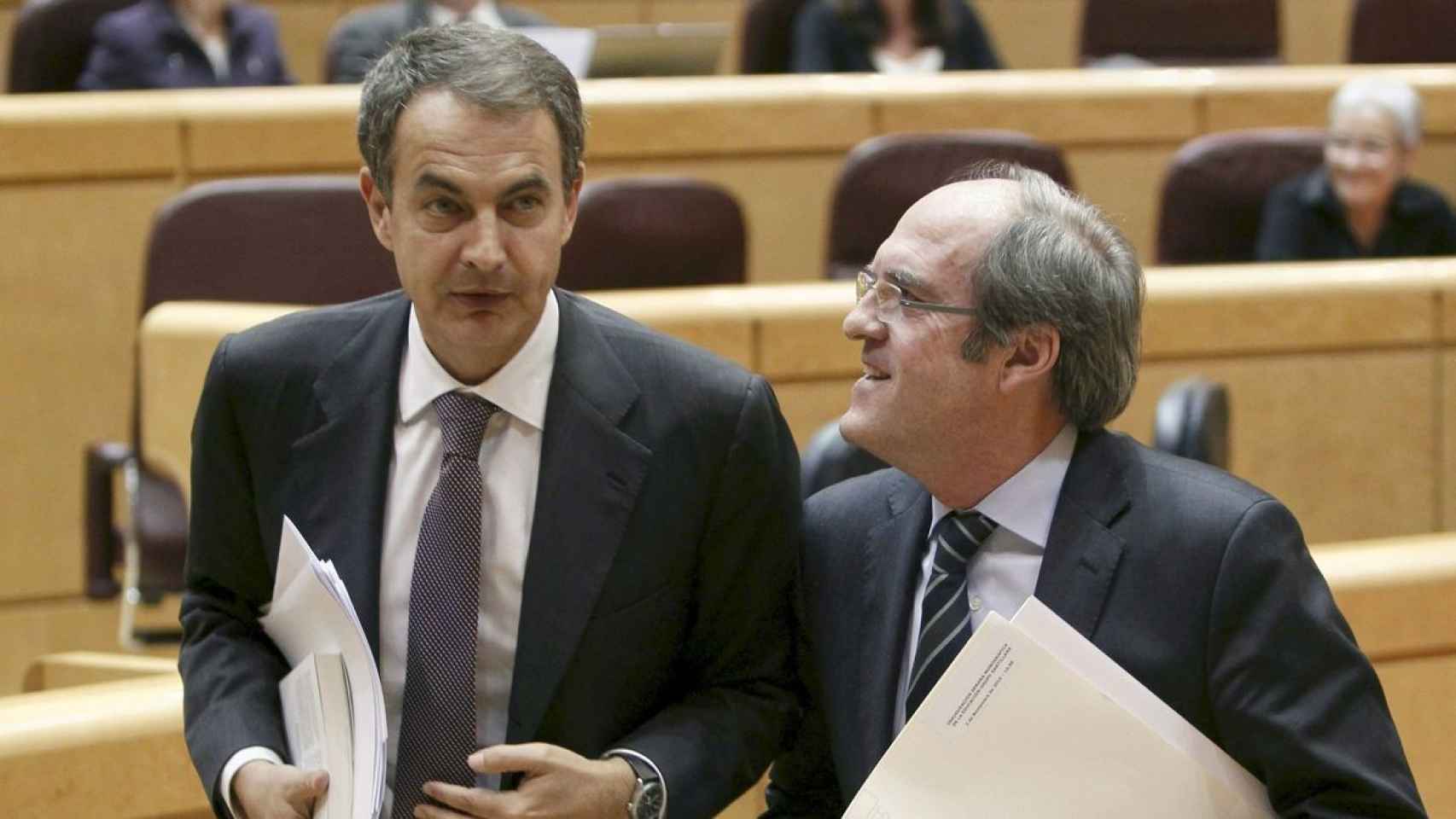 Zapatero y Gabilondo, cuando el segundo era ministro del primero.