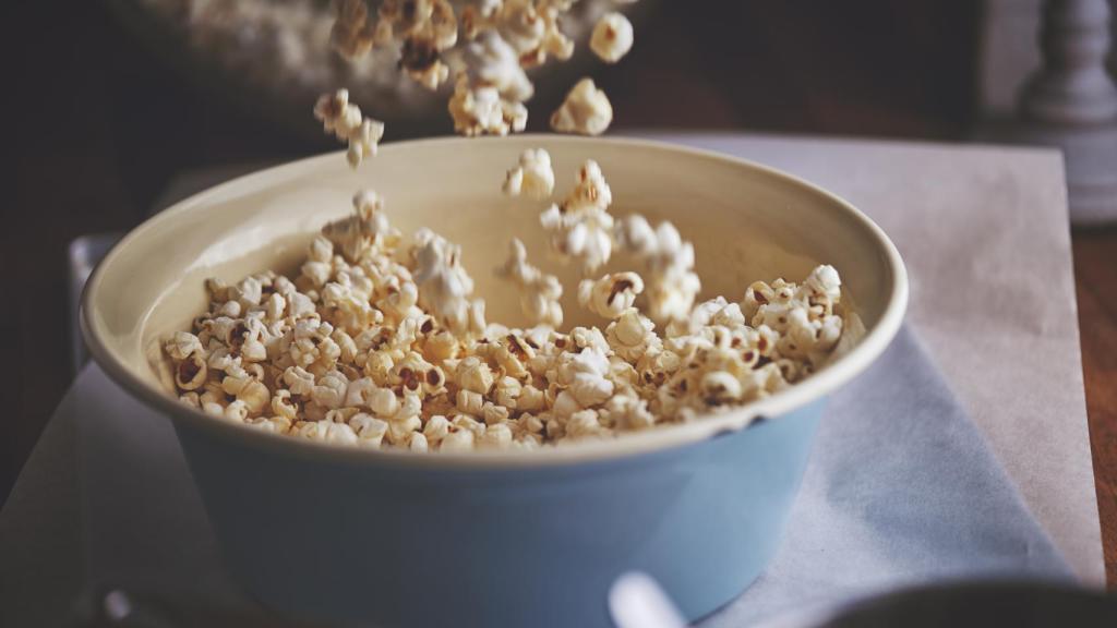 Palomitas de maíz recién hechas.