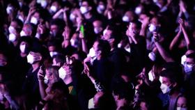 Público de un concierto en una imagen de archivo