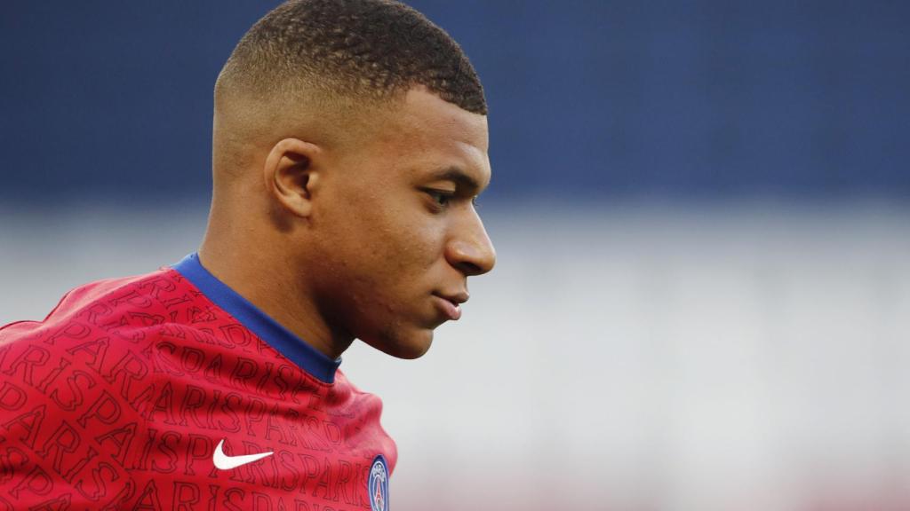 Kylian Mbappé, en la previa de un partido del PSG