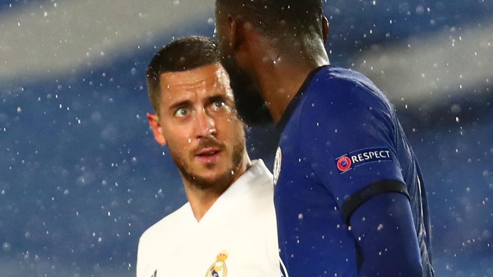 Eden Hazard y Rüdiger