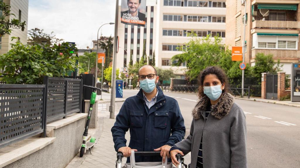 Álvaro y Lorena, en el barrio de Hispanoamérica.