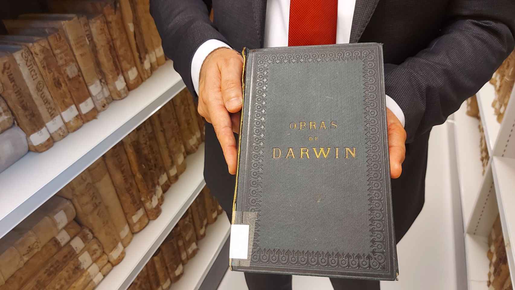 Cubierta de la primera edición de 'El origen de las especies' de Darwin.