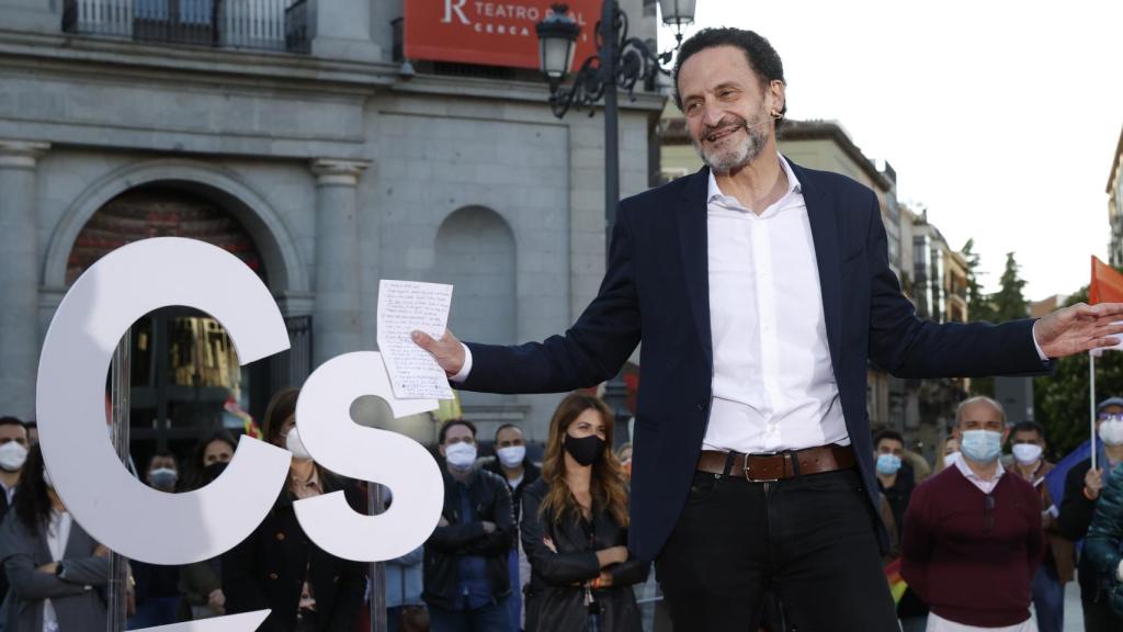 Edmundo Bal, durante la campaña de Ciudadanos en Madrid.