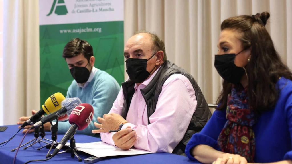 Rueda de prensa de Asaja Castilla-La Mancha este jueves en Toledo. Foto: Óscar Huertas