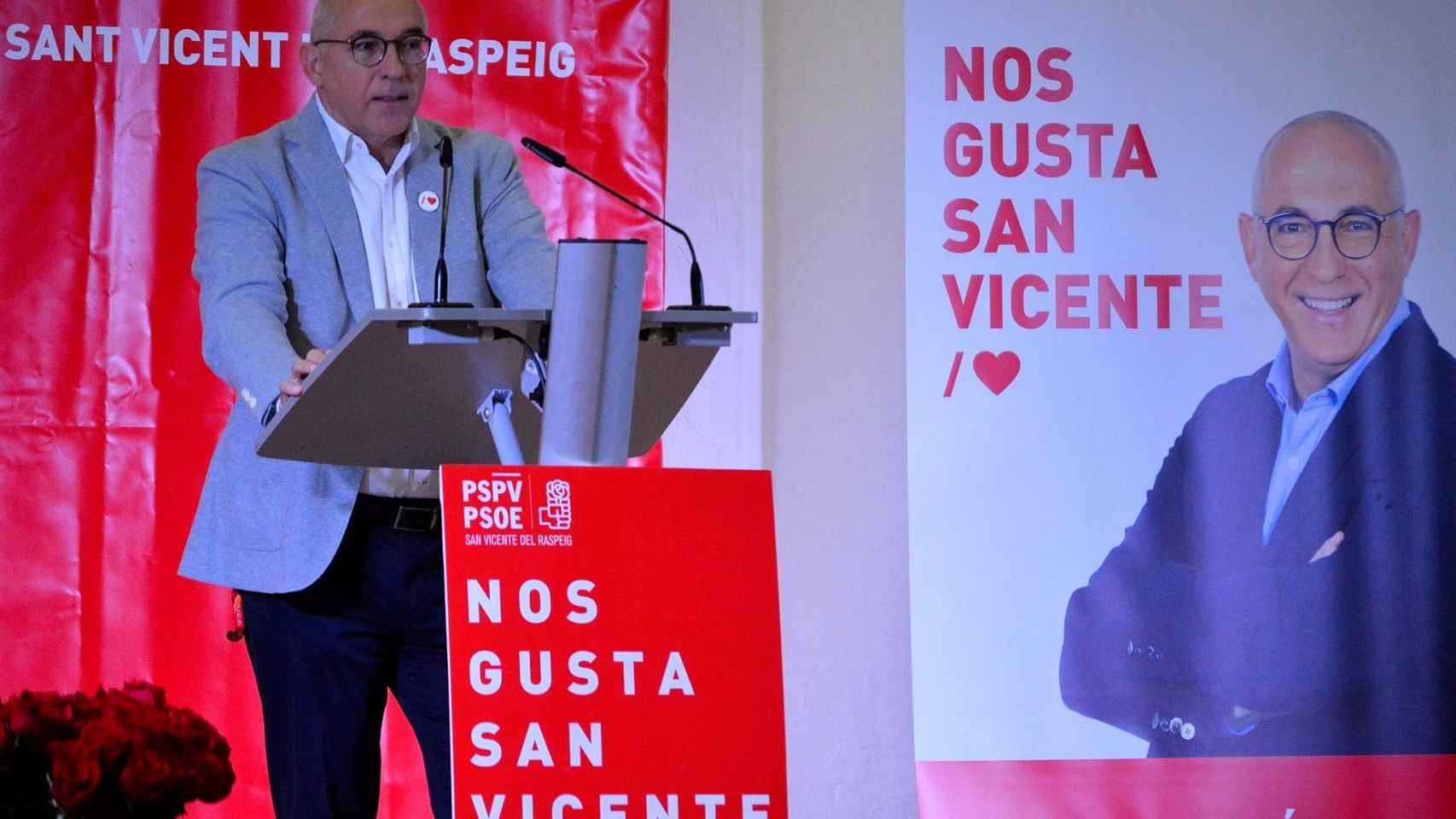 El alcalde y secretario general, Jesús Villar, en la pasada campaña municipal.