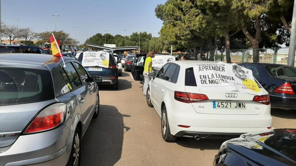 Manifestación en Pilar de la Horadada, en marzo.