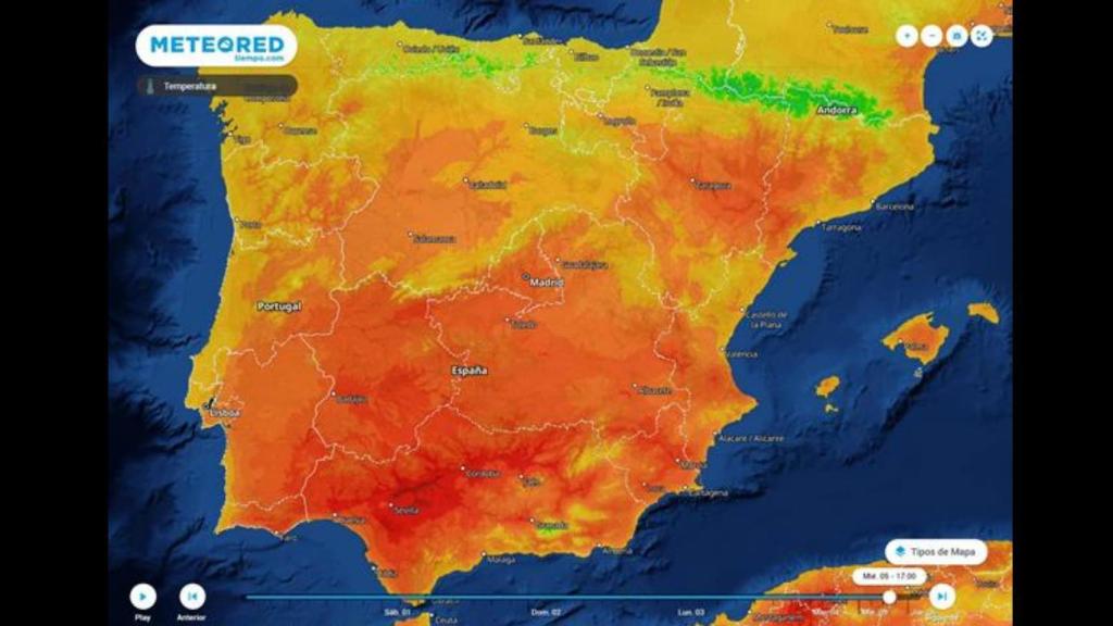 Variaciones de temperaturas en la primera semana de mayo. METEORED.