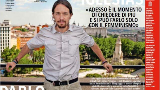 Pablo Iglesias, entrevistado este viernes en el diario italiano 'Corierre della Sera'.