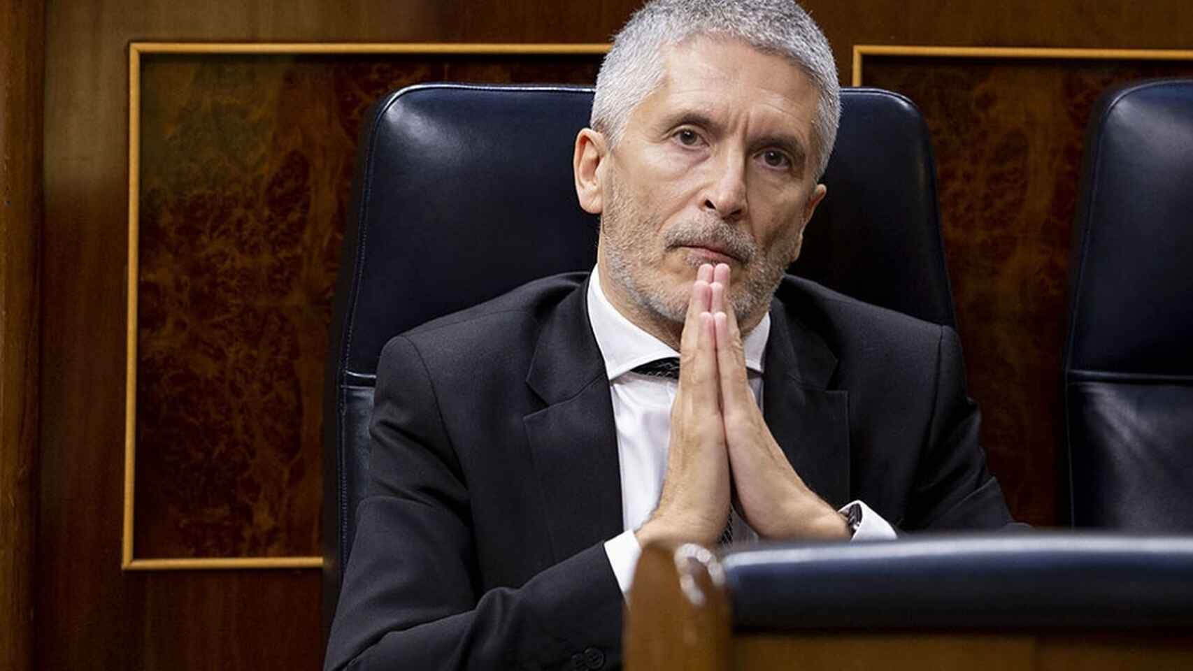 El ministro de Interior, Fernando Grande-Marlaska, en el Congreso de los Diputados.