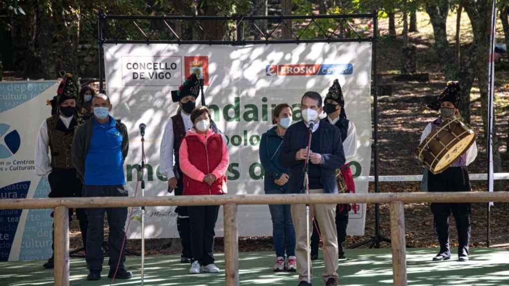 El alcalde en el cierre de actividades del programa en 2020.