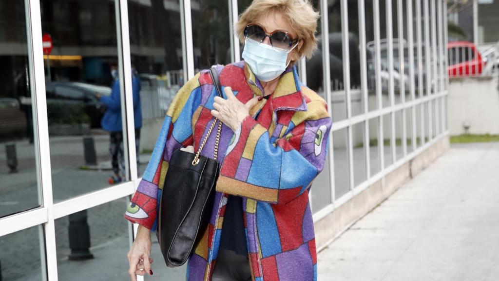 Mila Ximénez, el pasado mes de diciembre, durante una visita al hospital.