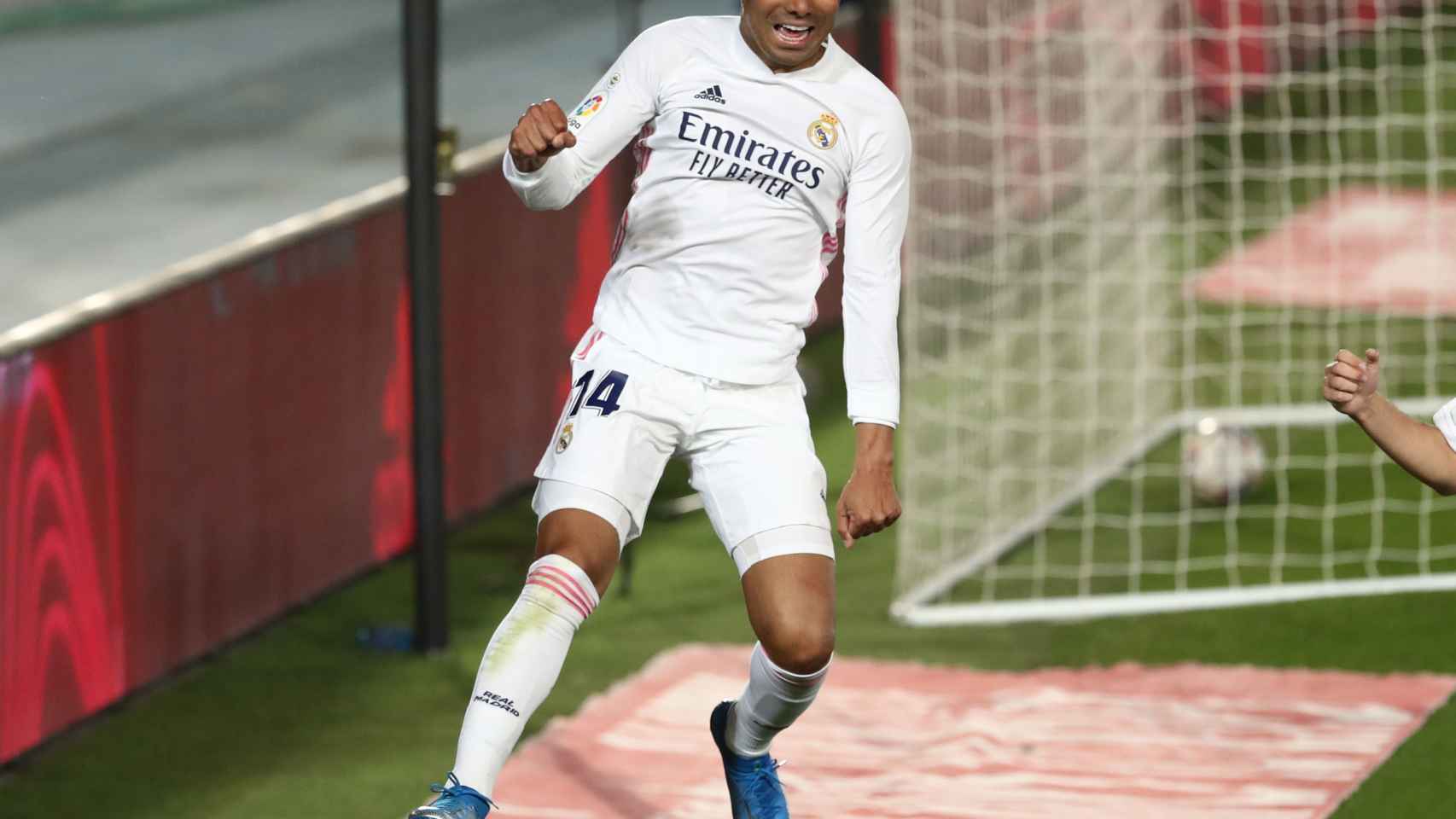 Casemiro celebra su gol a Osasuna