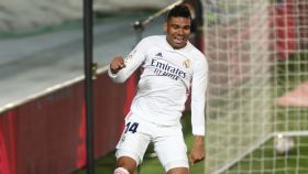 Casemiro celebra su gol a Osasuna