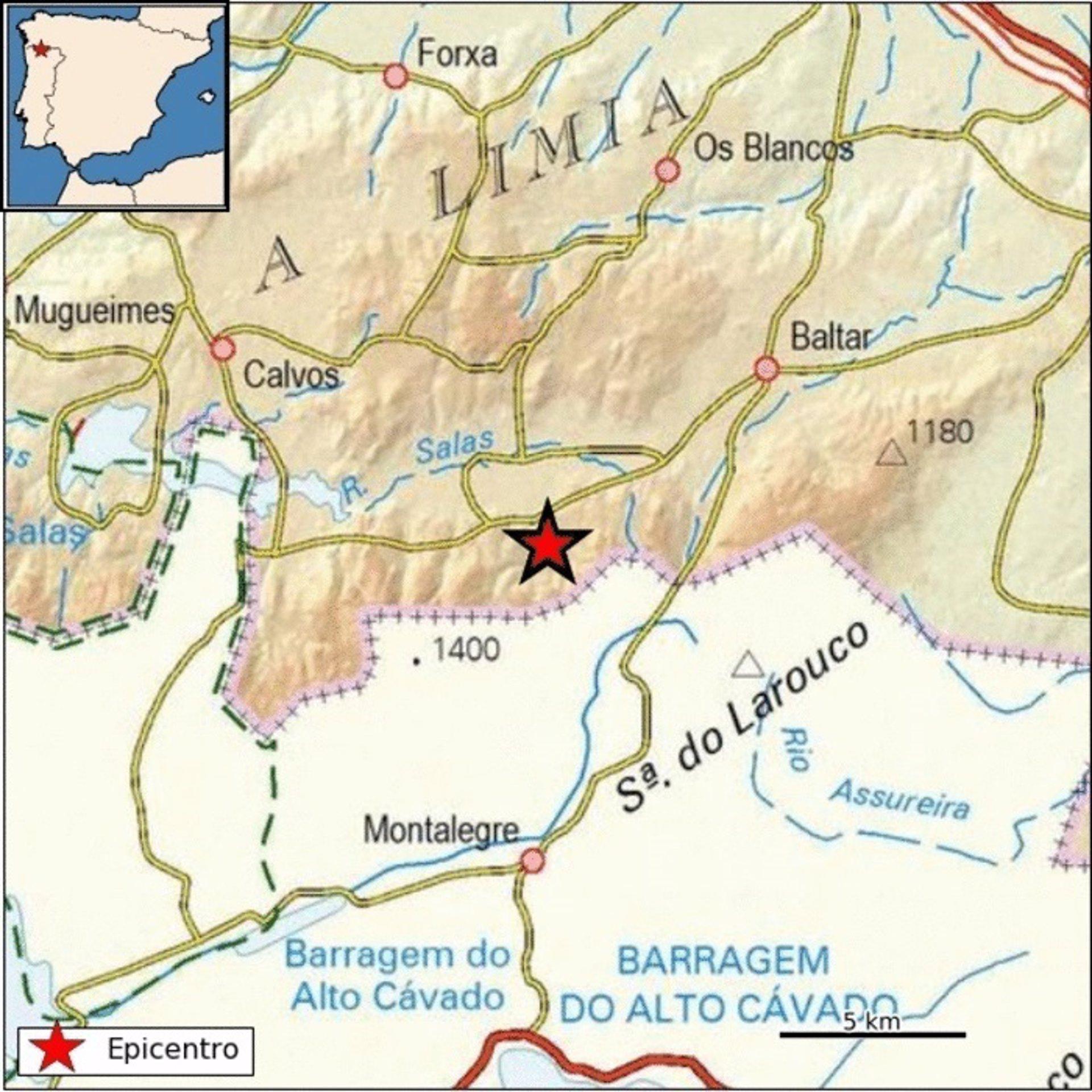 01/05/2021 Mapa del terremoto de 3,2 de magnitud registrado en el municipio ourensano de Baltar
SOCIEDAD AUTONOMÍAS
INSTITUTO GEOGRÁFICO NACIONAL