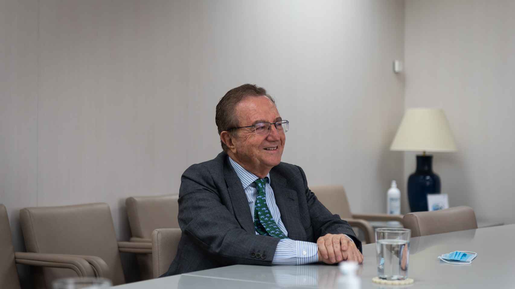 José María Fernández Sousa Faro, presidente de PharmaMar, en la sede de la compañía. (Beatriz Donlo)