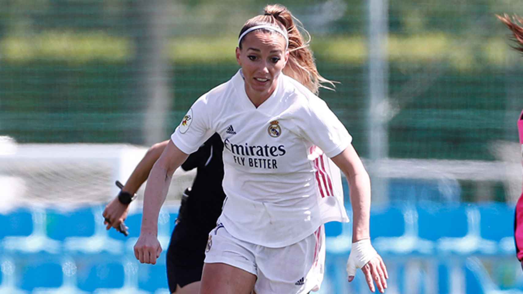 Kosovare Asllani, en el partido del Real Madrid Femenino ante el Sporting Huelva