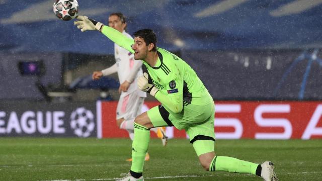 Thibaut Courtois, durante un partido del Real Madrid