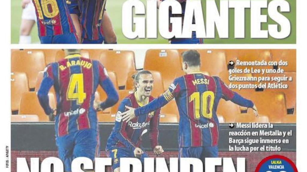 La portada del diario Mundo Deportivo (03/05/2021)