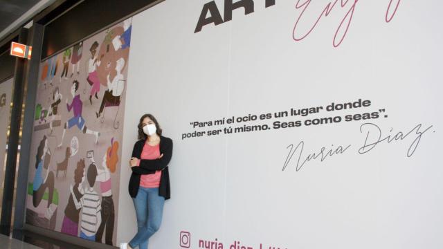 La artista Nuria Díaz.