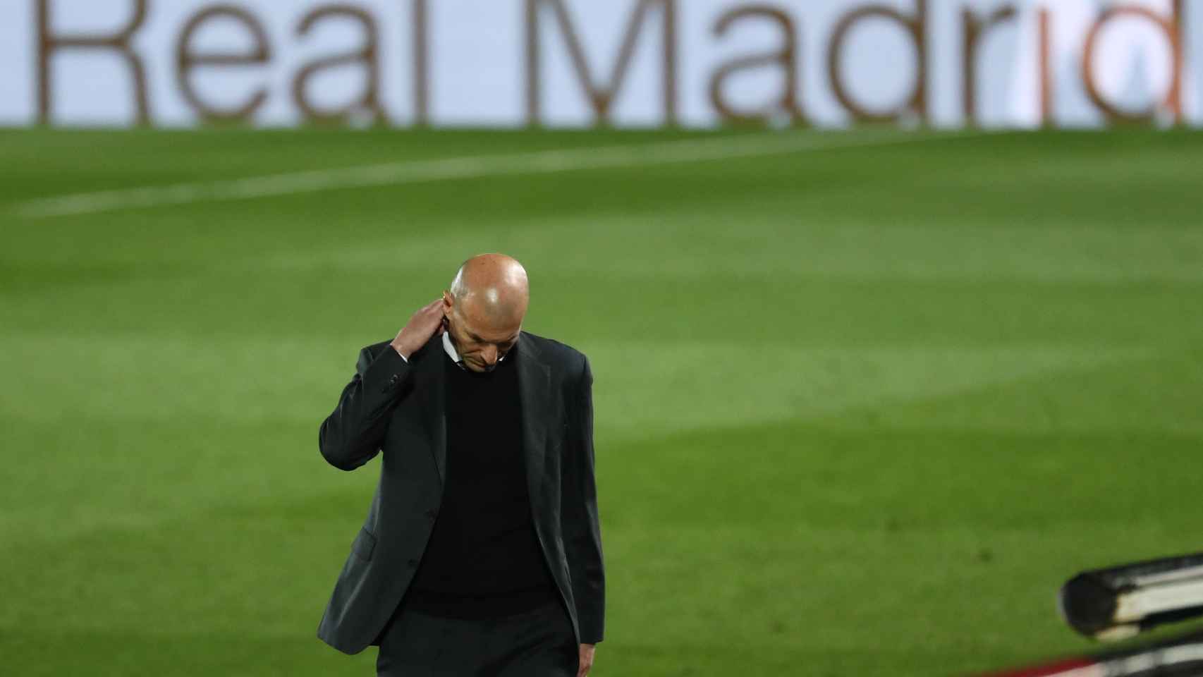 Zidane, en el estadio Alfredo di Stéfano
